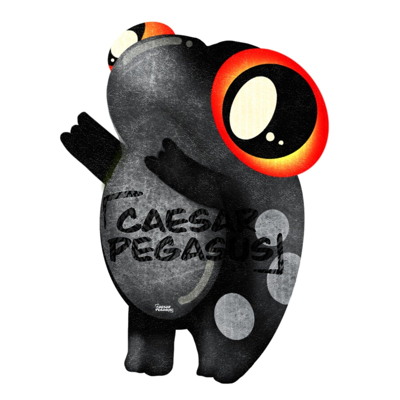 Frog black watermark